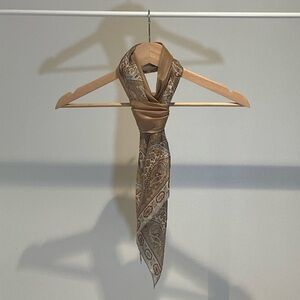 Liz Claiborne Paisley Scarf in Brown and Tan